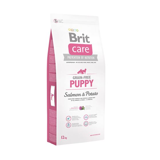 Корм для цуценят і молодих собак усіх порід Brit Care GF Puppy Salmon & Potato