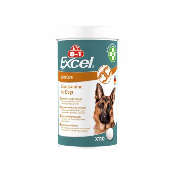 Витамины для щенков и взрослых собак 8in1 Excel Glucosamine для суставов — изображение 3