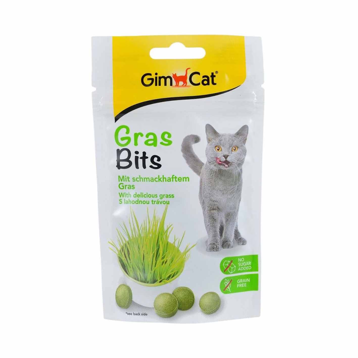 Витаминизированное лакомство с травой для кошек Gimcat GrasBits - Зображення 2
