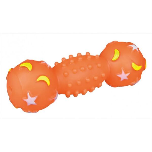 Игрушка для собак Гантель светящаяся, винил Trixie 19 см.