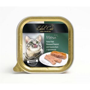 Влажный корм для кошек Edel Cat паштет с кроликом 100 гр.