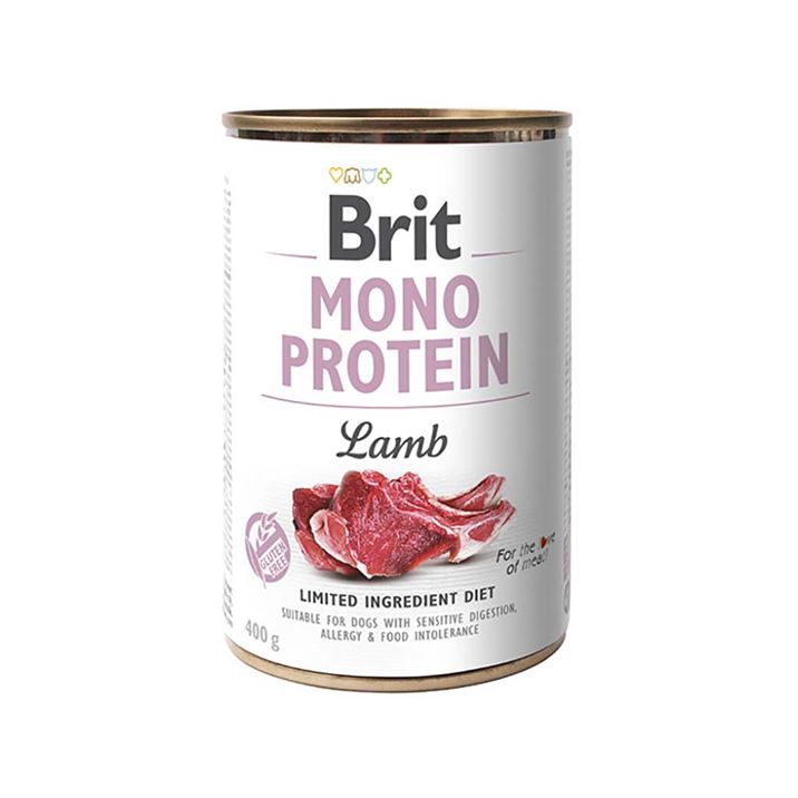 Консервы для собак Brit Care Mono Protein LAMB с ягненком 400 гр.