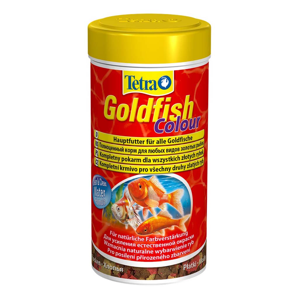Сухой корм для аквариумных рыб в хлопьях Tetra Gold fish COLOUR (для золотых рыбок) 100 мл.; 250 мл.