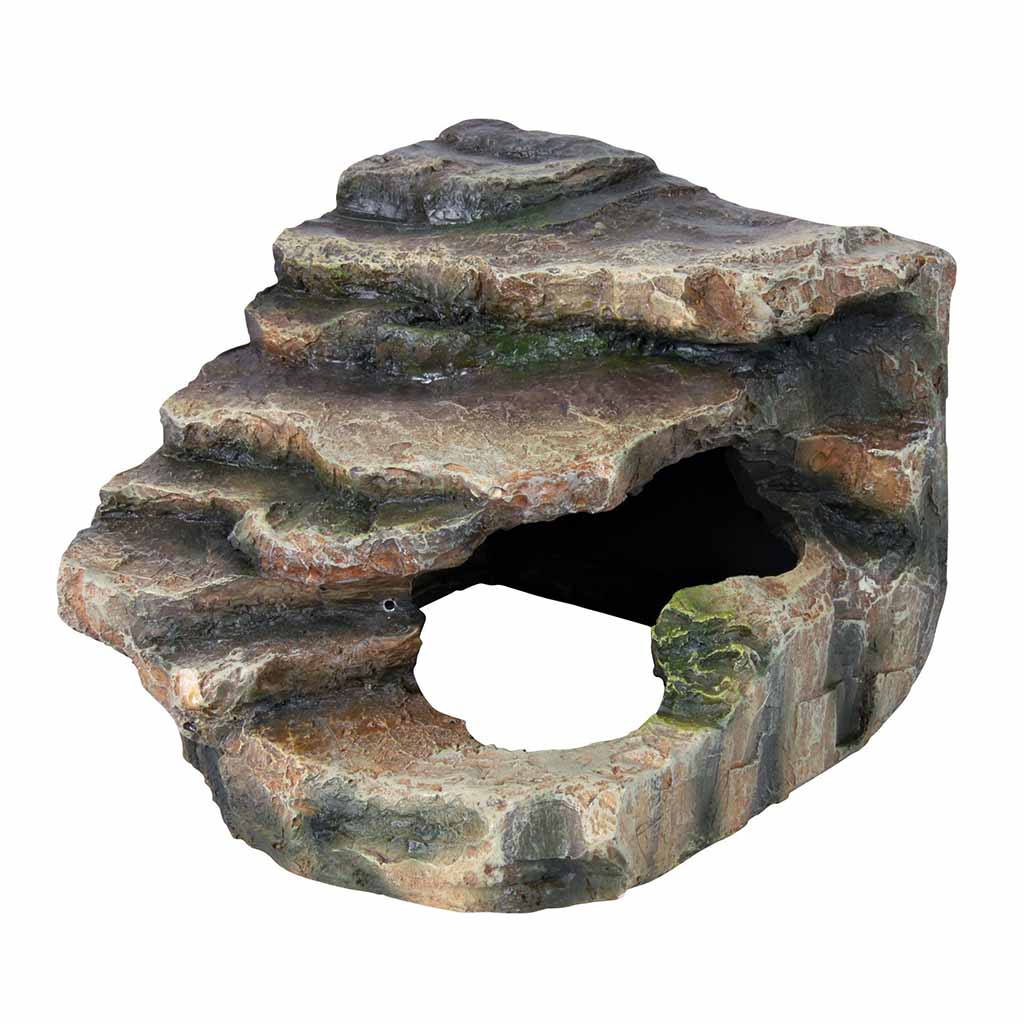 Декорация для террариума – Грот угловой со ступеньками Trixie 16x12x15 см.