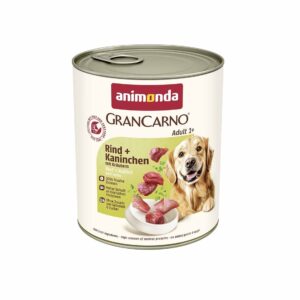 Вологий корм для собак Animonda GranCarno Adult Beef Rabbit with Herbs паштет з яловичиною кроликом і травами