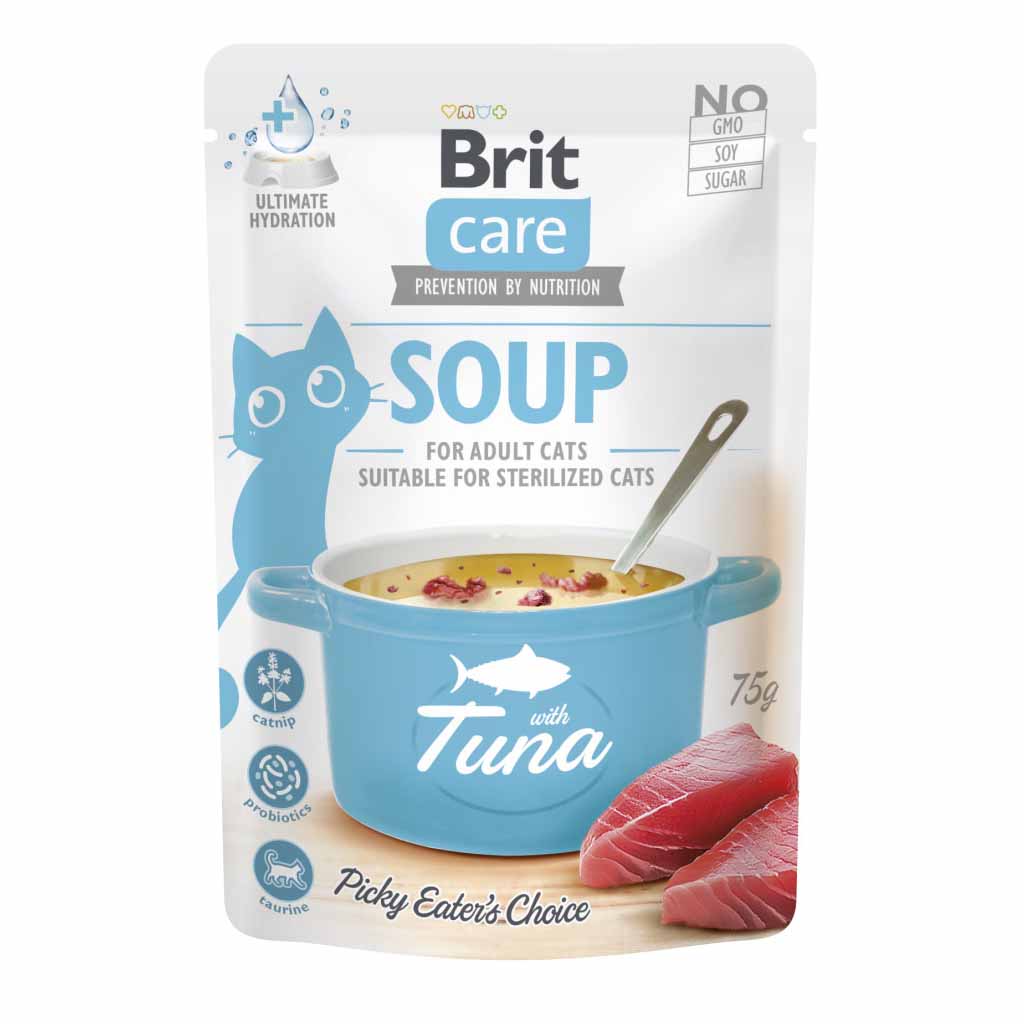 Вологий корм для котів Brit Care Soup with Turkey Суп з тунцем