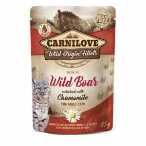 Вологий корм для котів Carnilove cat з кабаном і ромашкою