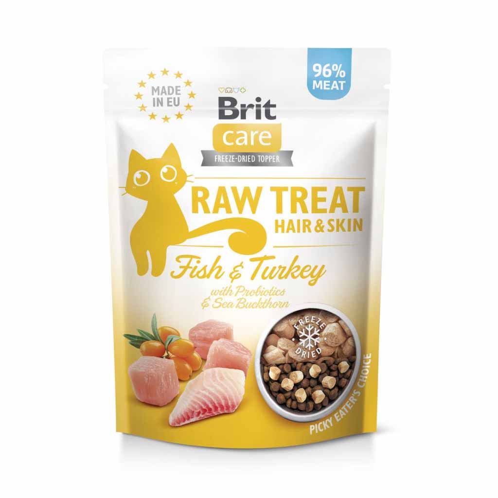 Ласощі для котів Brit Care Raw Treat Urinary Freeze-dried з куркою та індичкою
