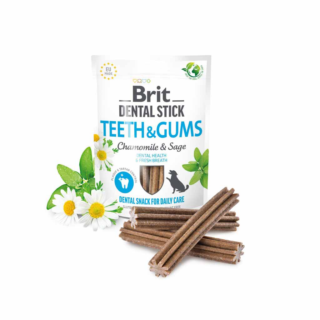 Ласощі для собак Brit Care Dental Stick Teeth & Gums для зубів і ясен Brit Care Dental Stick Teeth & Gums
