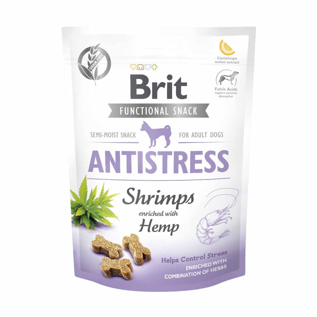 Ласощі для собак Brit Care Functional Snack Antistress Shrimps із креветками