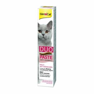 Паста для кошек GimCat DUO PASTE Anti-hairboll malt with chicken мальт и курица