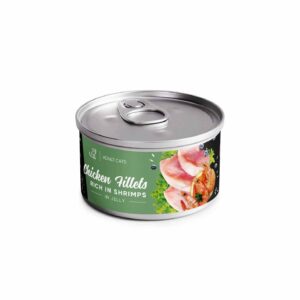 Вологий корм для котів Savory філе курки з креветками в желе 70 гр.
