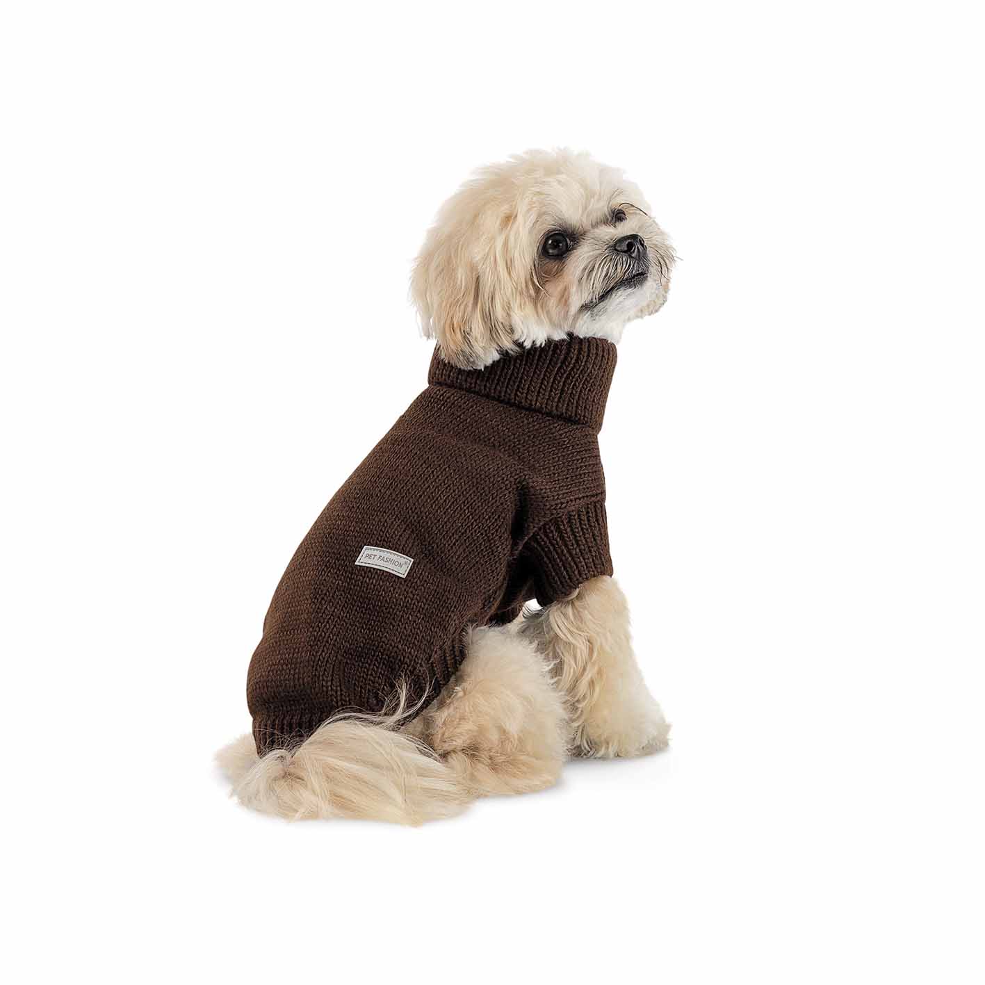 Светр для собак Pet Fashion Sam шоколадний