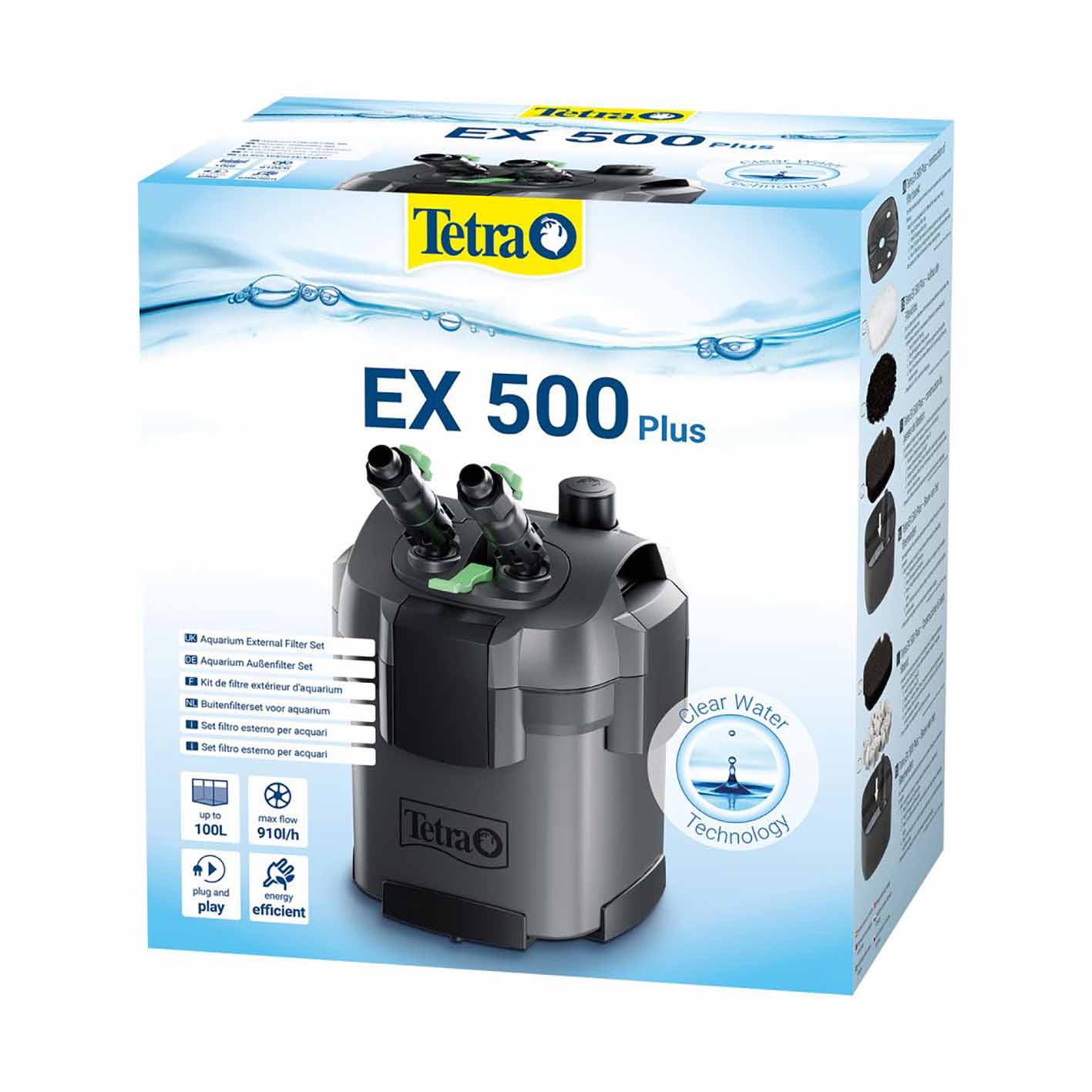 Фільтр для акваріума Tetra External EX 500 на 100 л.