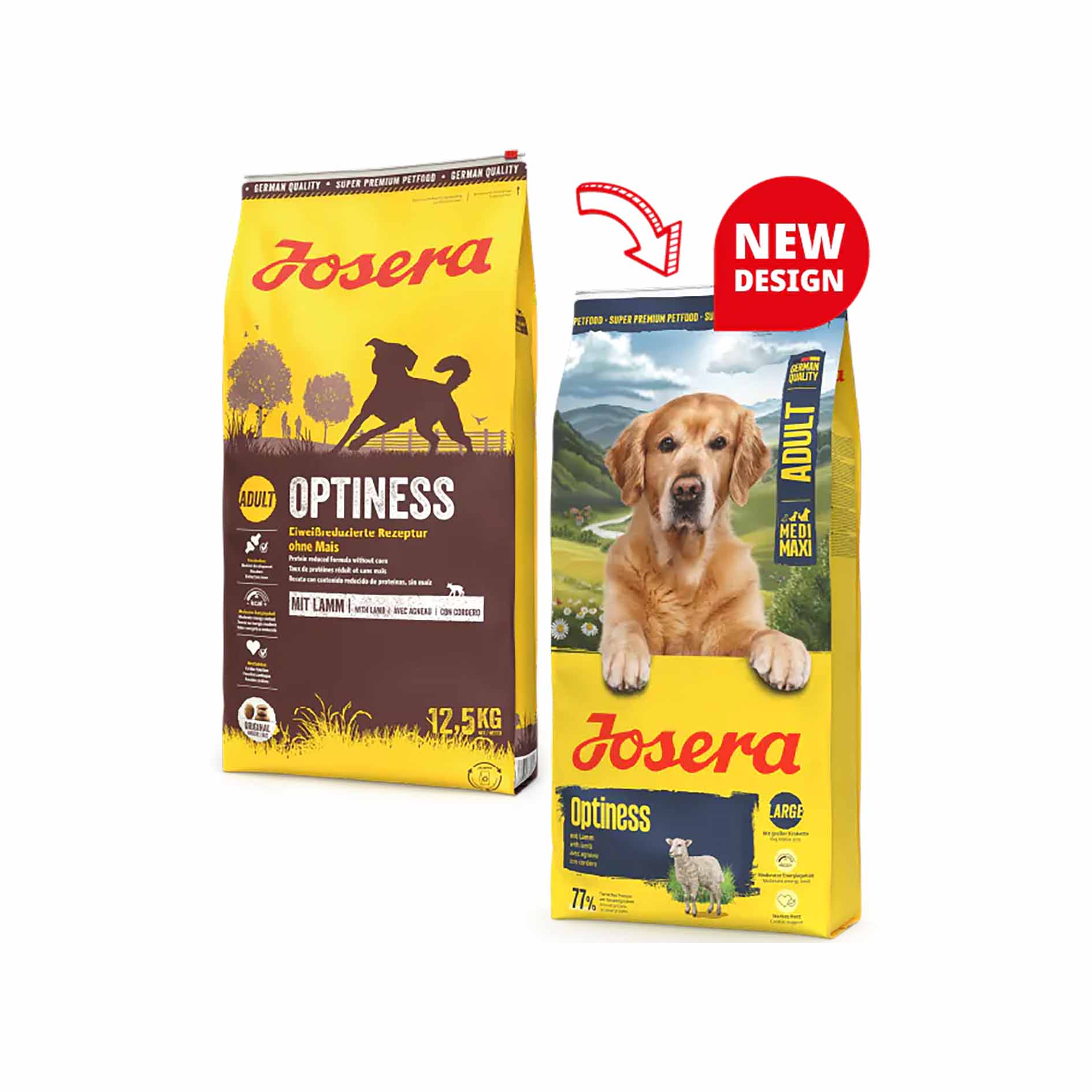 Сухий корм для собак Josera Optiness для середніх та великих порід