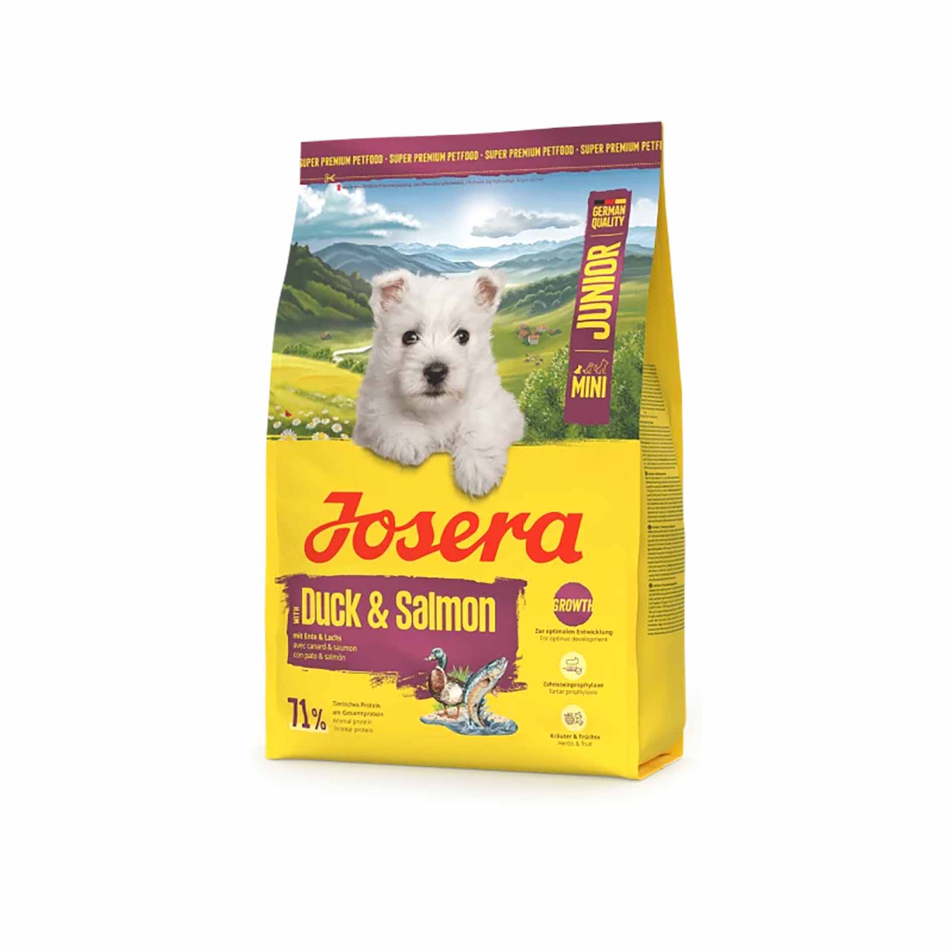 Сухий корм для цуценят Josera Mini Junior Duck & Salmon з качкою та лососем для малих порід - Зображення 2