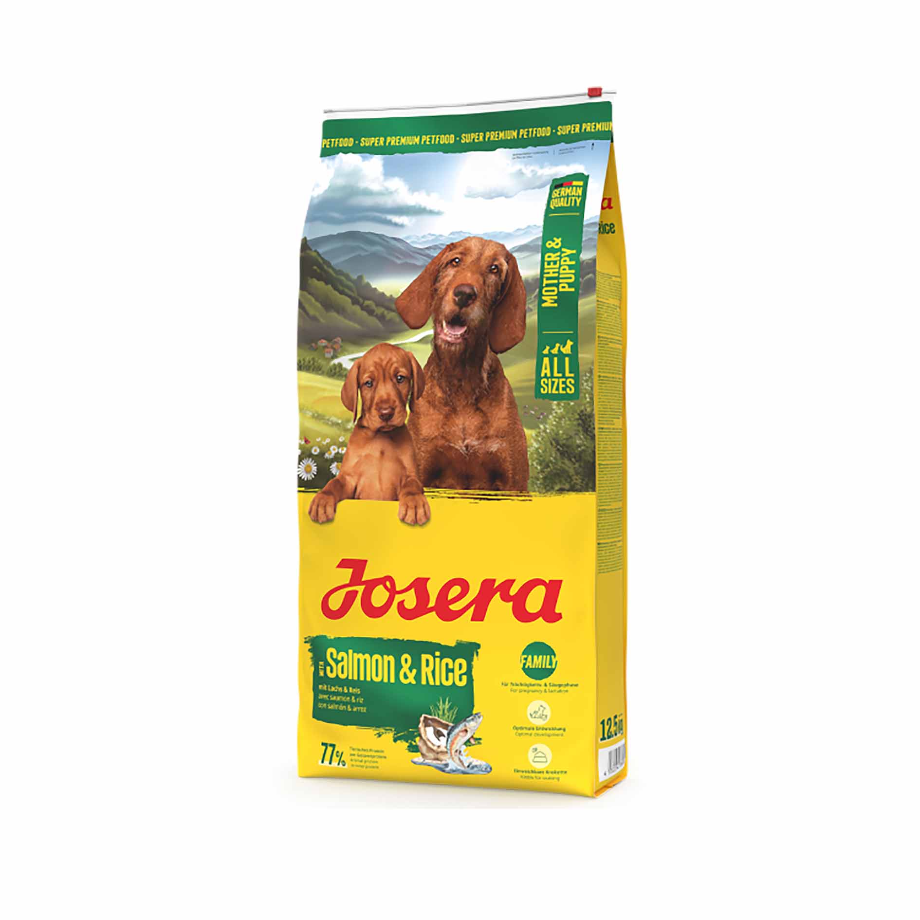 Сухий корм для цуценят та вагіних, годуючих собак Josera Mother & Puppy Salmon & Rice - Зображення 2