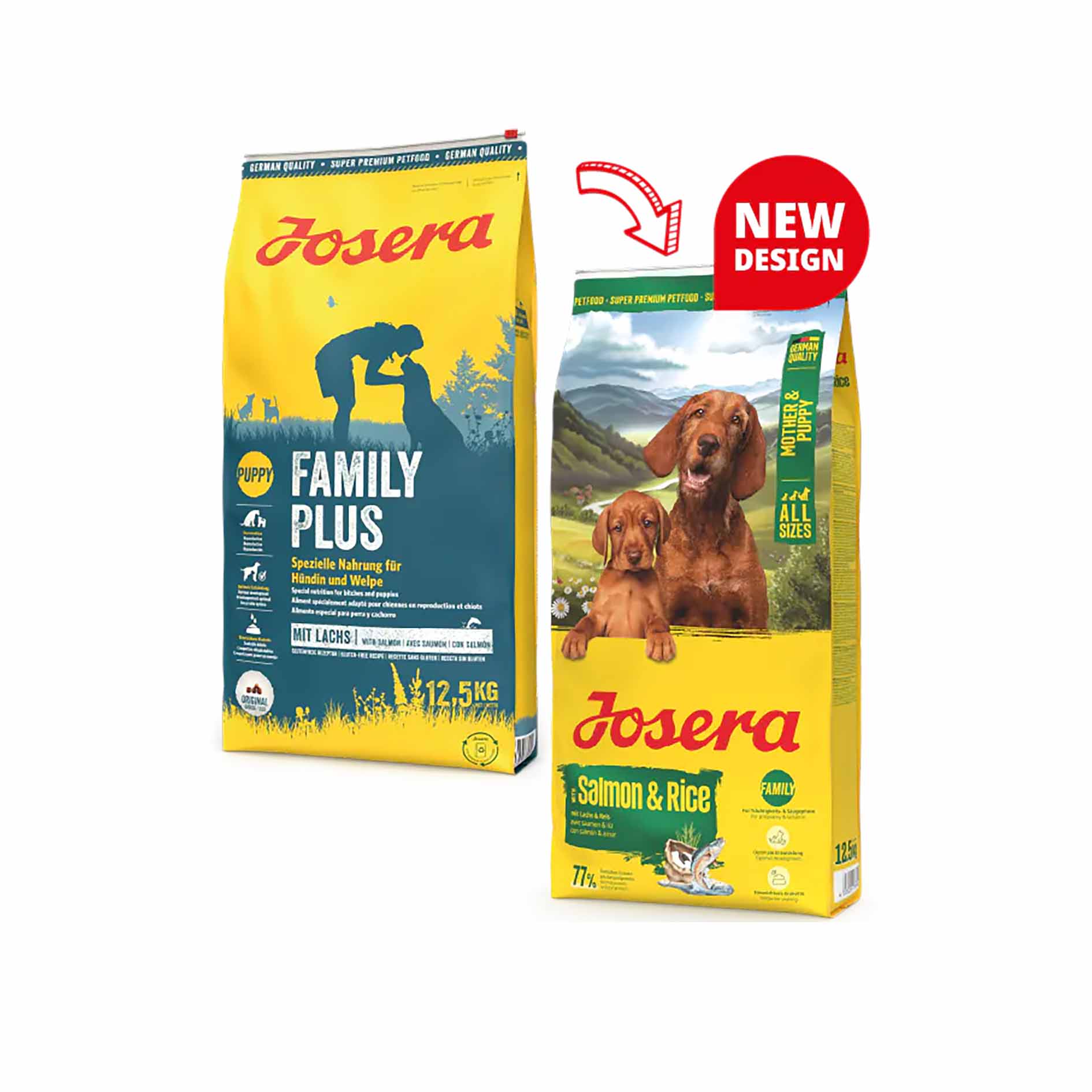 Сухий корм для цуценят та вагіних, годуючих собак Josera Mother & Puppy Salmon & Rice