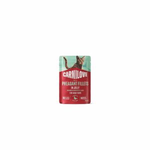 Вологий корм для котів Carnilove Jelly Pheasant with Raspberry Leaves фазан і листя малини в желе