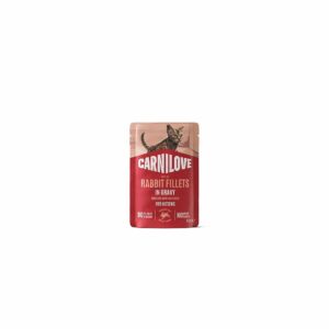Вологий корм для кошенят Carnilove Gravy Rabbit with Marigold Kitten кролик і календула в соусі