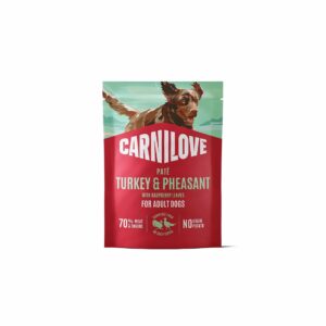 Вологий корм для собак Carnilove Turkey & Pheasant with Raspberry Leaves паштет, індичка і фазан з листям малини