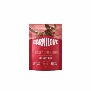 Вологий корм для собак Carnilove Turkey & Venison with Stawberry Leaves паштет, індичка та оленина з листям полуниці