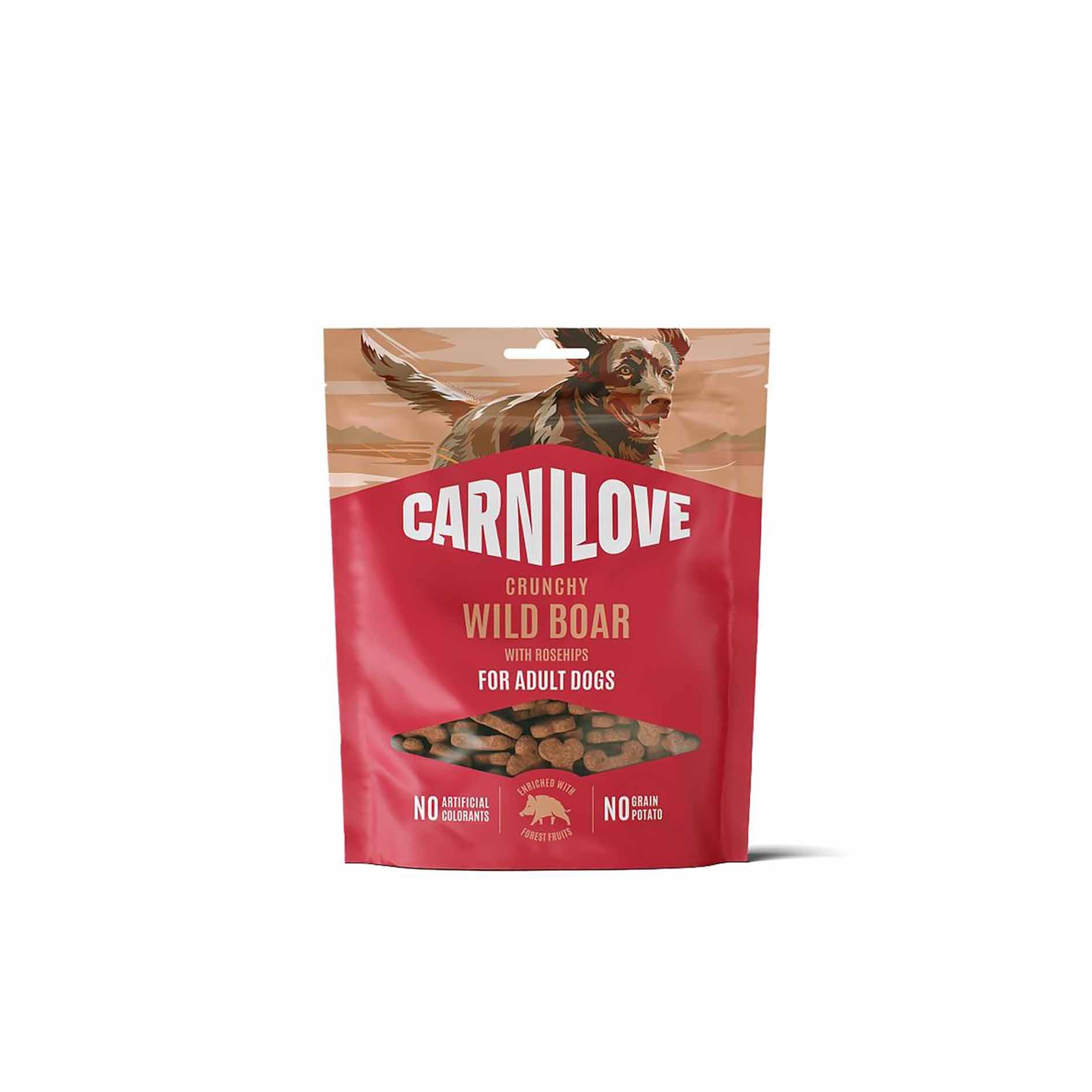 Ласощі для собак Carnilove Crunchy Snack Wild Boar with Rosehips хрусткі, дикий кабан і шипшина