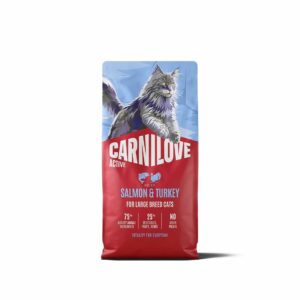 Сухий корм для котів великих порід Carnilove Active Salmon & Turkey Large лосось та індичка