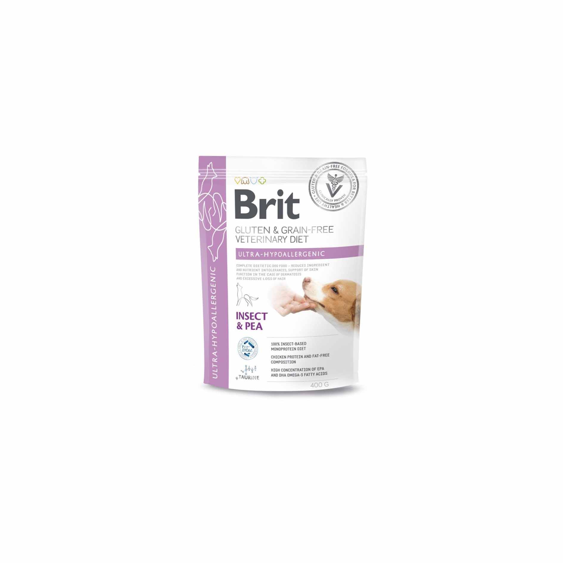 Сухий корм для собак Brit VetDiet Ultra-hypoallergenic при проблемах з травленням, з комахами - Зображення 2