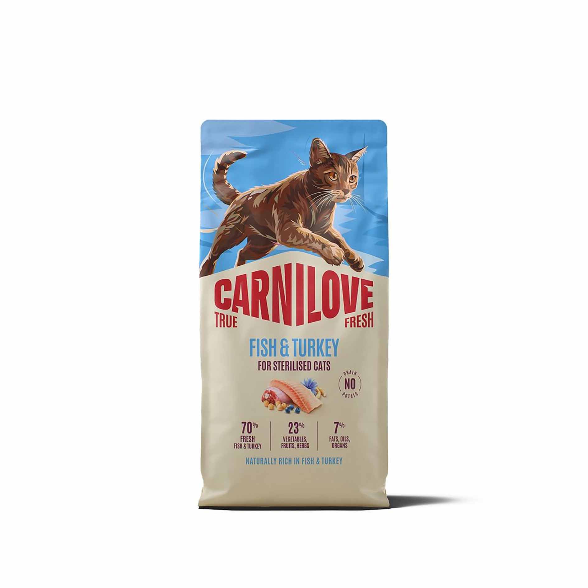 Сухий корм для стерилізованих котів Carnilove True Fresh Fish & Turkey Sterilised риба та індичка