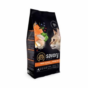 Сухий корм для кошенят Savory Kitten rich in Fresh Salmon with Marine Fish зі свіжим лососем та морською рибою