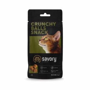 Ласощі для котів Savory Cats Snacks Crunchy Balls кульки з котячою м’ятою